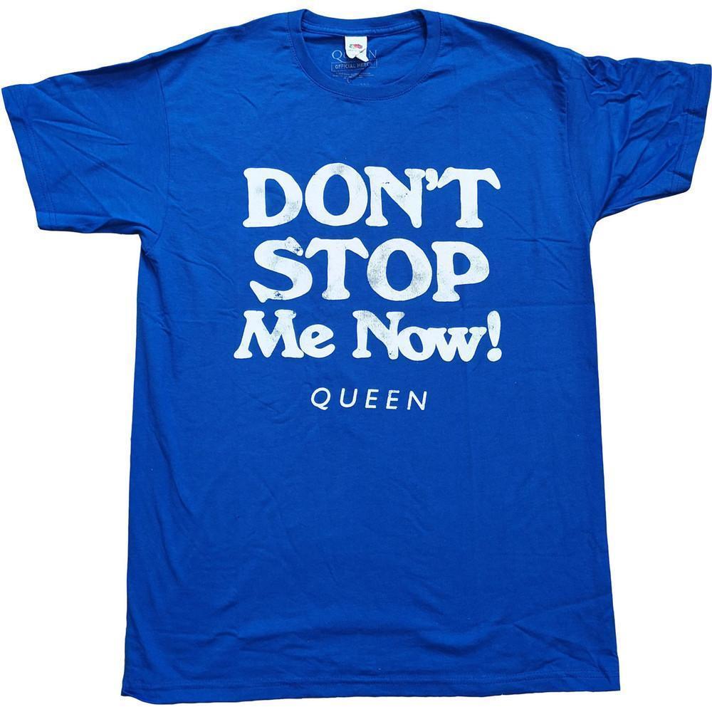 Queen Unisex T-Shirt Dont Stop Me Now Blue - Picture 1 of 4
